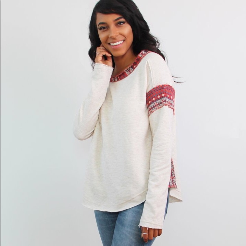 Boho Print Sweatshirt